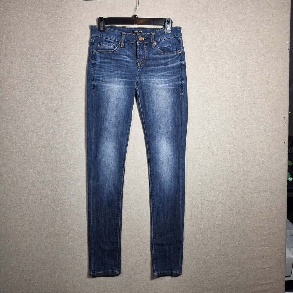 Dear John Women's Joyrich Comfort Skinny Denim Jeans Measures 29"waist Distress